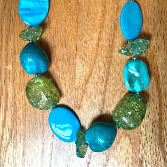 3-Piece Turquoise Statement Gem Beaded Jewelry Set - Picture 8 of 14